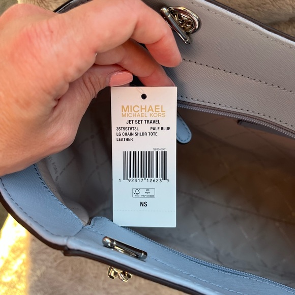 NWT Michael Kors Women's Jet Set Travel Large Chain Shoulder Bag - Picture 8 of 10